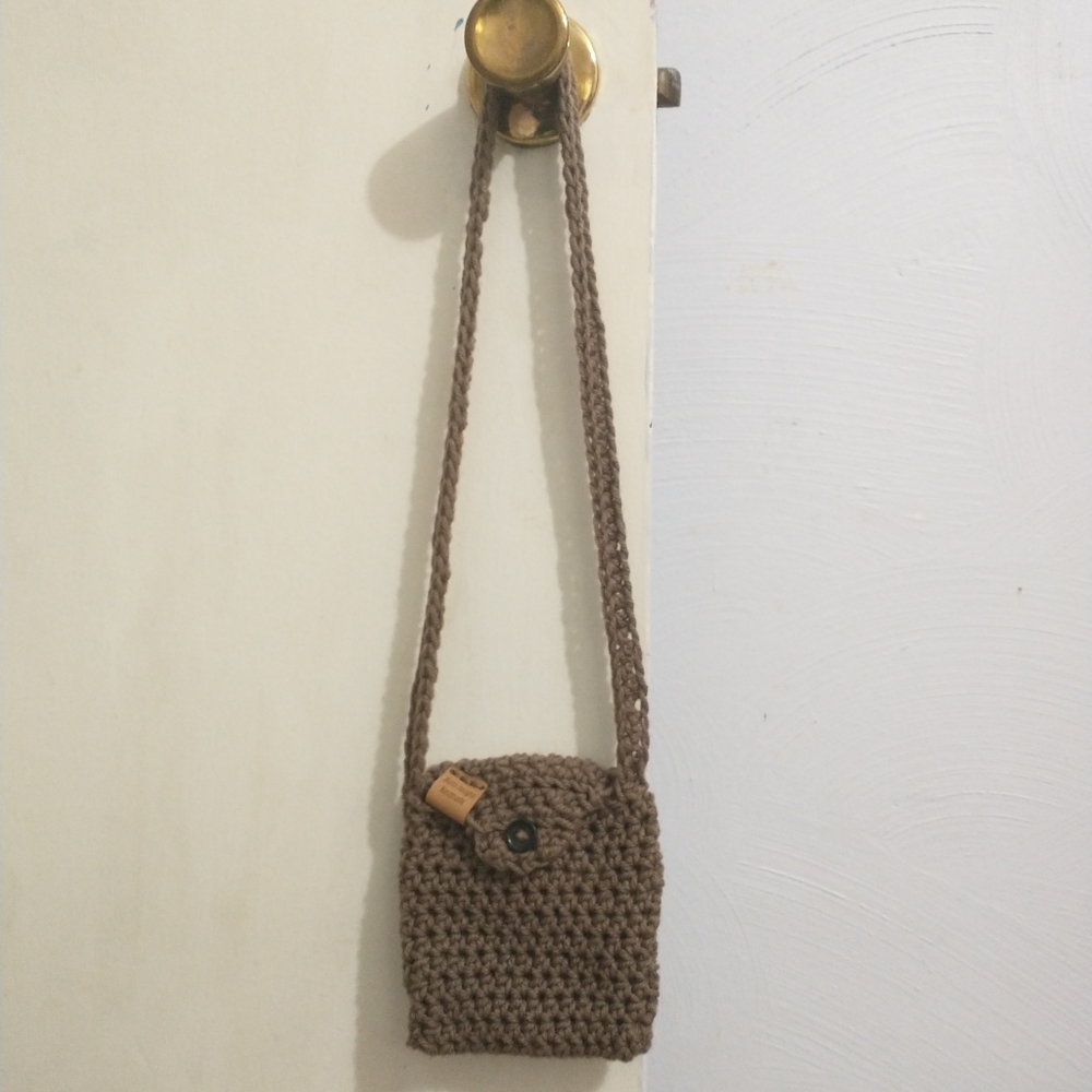 Handmade JFaith Designs Buttoned Shoulder Bag